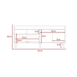 Rack Circe Expreso y Lino 161 cm con Un Cajón
