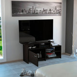 Rack de TV Lima Wengue 119x54.4cm Para TV Hasta 32 Pulgadas con Un Cajón - Muebles para TV | Bylmo
