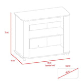 Rack de TV Maori Rovere 90x75cm Para TV Hasta 40 Pulgadas sin Cajones y con Patas - Muebles para TV | Bylmo