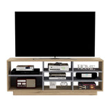 Rack Audra Duna y Cemento 165 cm con Entrepaños - Muebles para TV | Bylmo