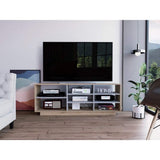 Rack Audra Duna y Cemento 165 cm con Entrepaños - Muebles para TV | Bylmo