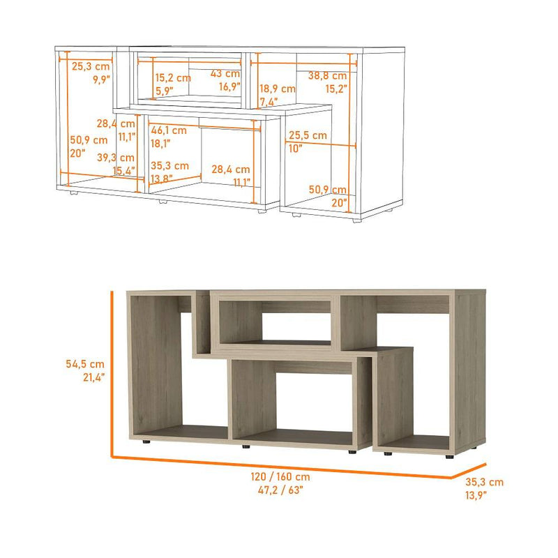 Rack Beijing Plus Rovere 160 cm Extensible