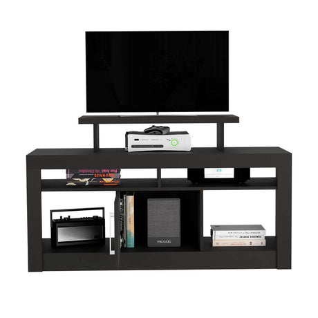 Rack Florida Wengue 129 cm con Una Puerta - Muebles para TV | Bylmo