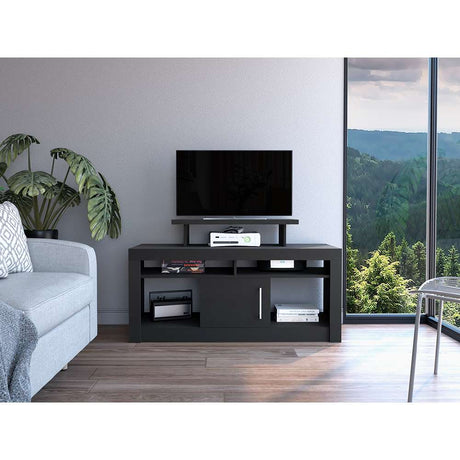 Rack Florida Wengue 129 cm con Una Puerta - Muebles para TV | Bylmo