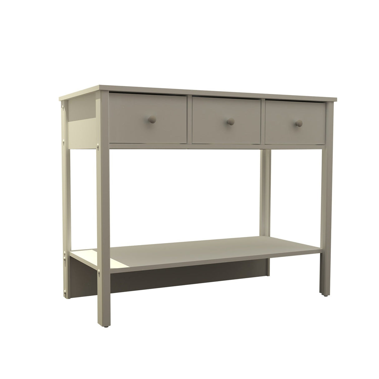 Recibidor Pronti Blanco 95 cm con Tres Cajones - Bifes y Arrimos | Bylmo