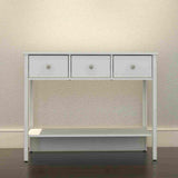 Recibidor Pronti Blanco 95 cm con Tres Cajones - Bifes y Arrimos | Bylmo