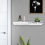 Repisa Buenas Vibras Blaco 60 cm Rectangular - Repisas y Percheros | Bylmo