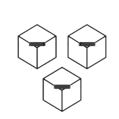 Repisa Negro 13 cm Cubo - Repisas y Percheros | Bylmo