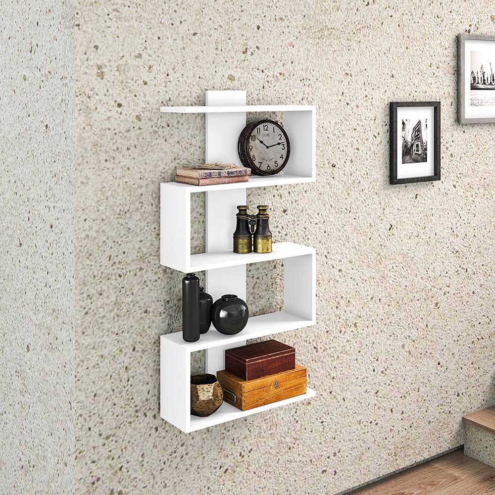 Repisa Moderna Blanco 50 cm - Repisas y Percheros | Bylmo