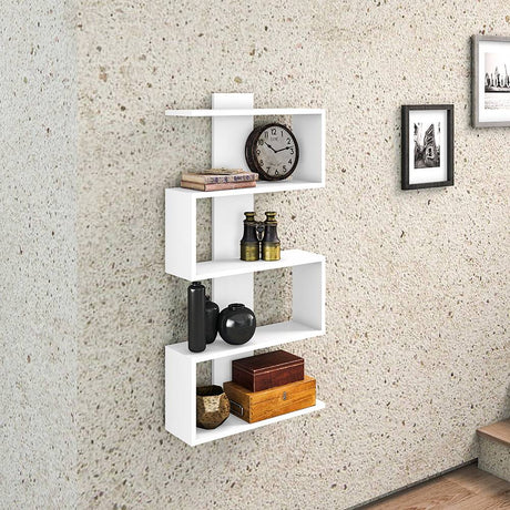 Repisa Moderna Blanco 50 cm - Repisas y Percheros | Bylmo