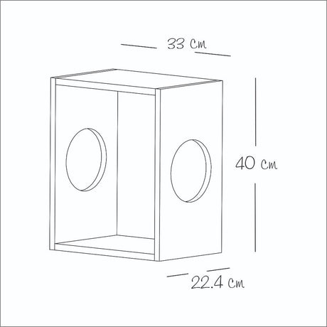 Repisa Hazel Pino 30 cm Para Gatos - Repisas y Percheros | Bylmo