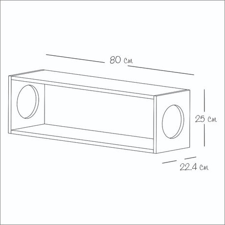 Repisa Alaska Pino 83 cm Para Gatos - Repisas y Percheros | Bylmo