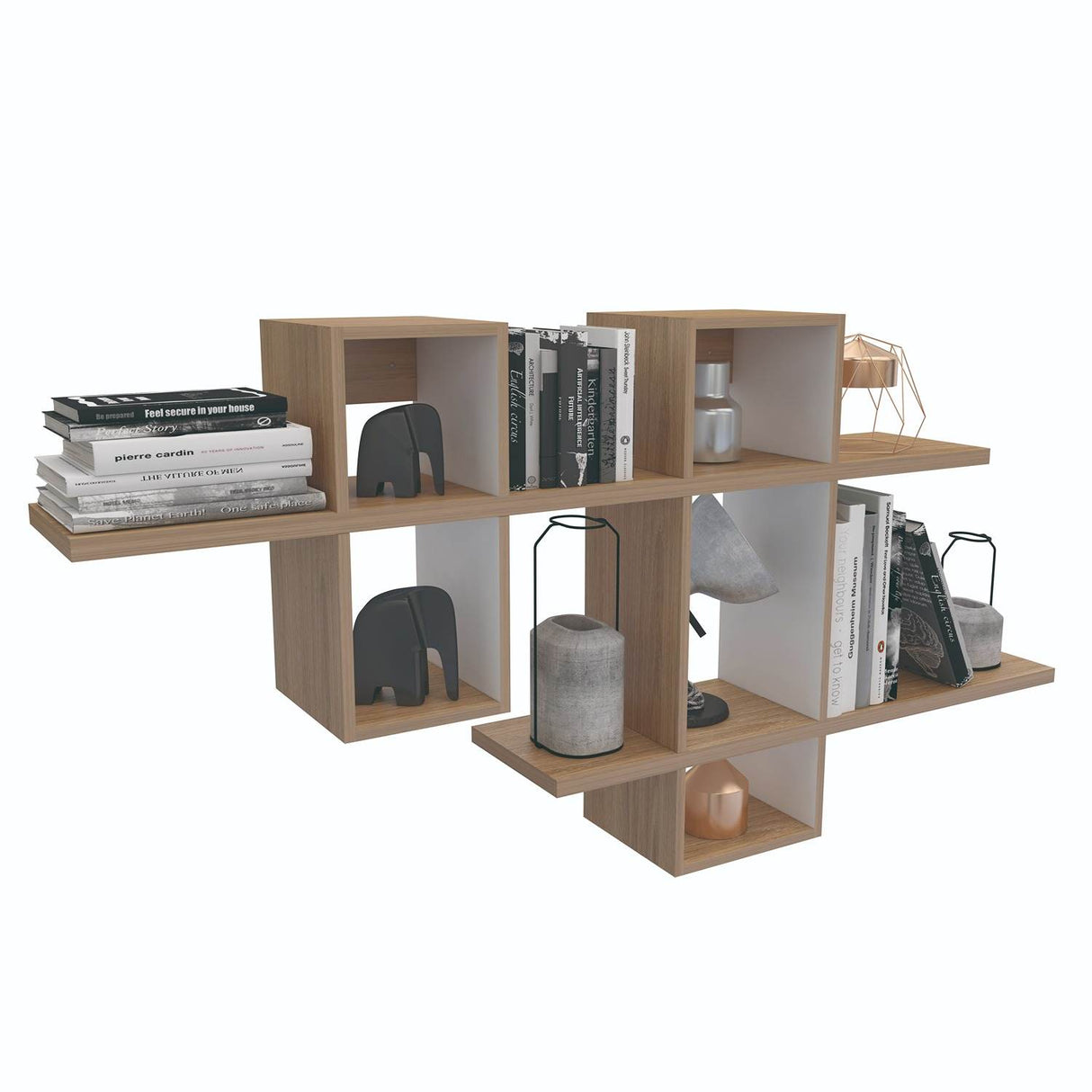 Repisa Koba Rovere 160 cm Rectangular Flotante con Entrepaños - Repisas y Percheros | Bylmo