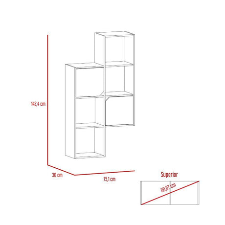 Repisa Loira Duna y Cemento 142 cm - Repisas y Percheros | Bylmo