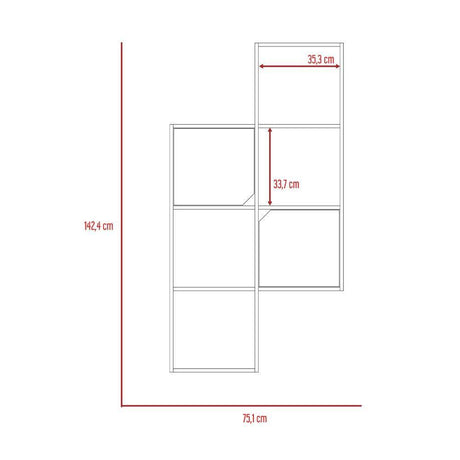 Repisa Loira Duna y Cemento 142 cm - Repisas y Percheros | Bylmo
