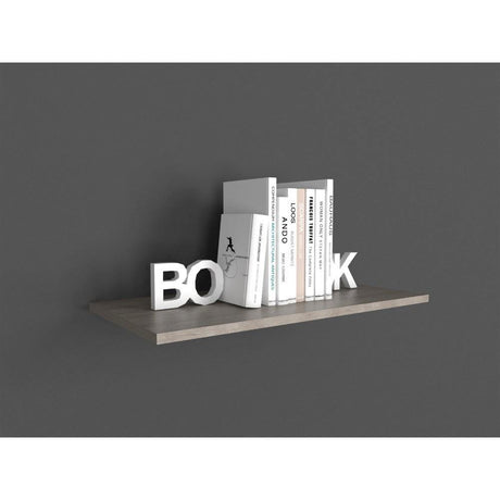 Caja Entrepaños organizadores x 6 ceniza 59x1.5cm Rectangular con Un Entrepaño - Repisas y Percheros | Bylmo