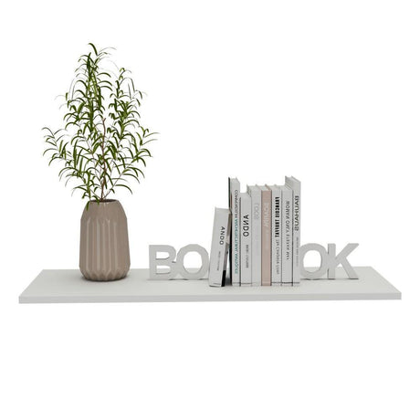 Caja Entrepaños organizadores x 6 blanco 80x1.5cm Rectangular con Un Entrepaño - Repisas y Percheros | Bylmo