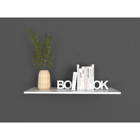 Caja Entrepaños organizadores x 6 blanco 80x1.5cm Rectangular con Un Entrepaño - Repisas y Percheros | Bylmo