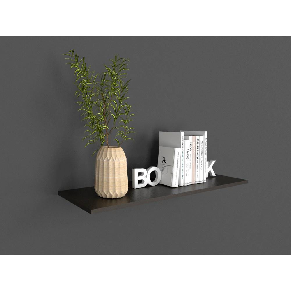 Caja Entrepaños organizadores x 6 wengue 80x1.5cm Rectangular con Un Entrepaño - Repisas y Percheros | Bylmo