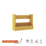 Repisa Amarillo 50 cm Rectangular con Perchero - Repisas y Percheros | Bylmo