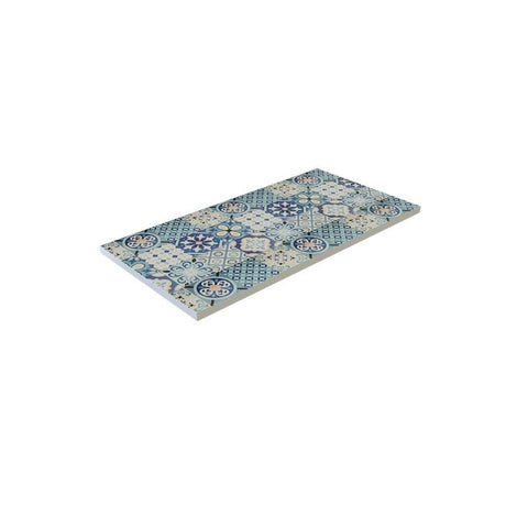 Repisa Print Blanco y Azul 60 cm Rectangular - Repisas y Percheros | Bylmo