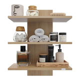 Repisa Ray Rovere 48 cm Rectangular Flotante con Entrepaños - Repisas y Percheros | Bylmo