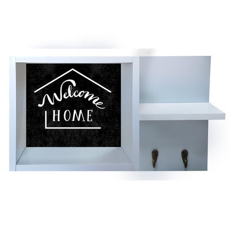 Repisa Welcome Blanco 50 cm Rectangular - Repisas y Percheros | Bylmo