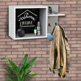 Repisa Welcome Blanco 50 cm Rectangular - Repisas y Percheros | Bylmo