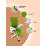 Silla Chloe Blanco y Verde 64 cm - Sillas | Bylmo