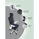 Silla Bergen Negro y Blanco 63 cm - Sillas | Bylmo