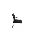 Silla Nápoles Negro 46 cm con Brazos - Sillas | Bylmo