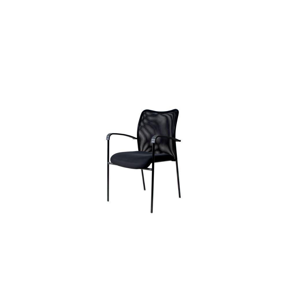 Silla Nápoles Negro 46 cm con Brazos - Sillas | Bylmo