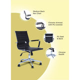 Silla Axel Negro 50 cm con Altura Regulable - Sillas | Bylmo