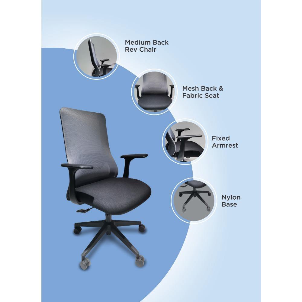 Silla Megan Negro y Gris 66 cm - Sillas | Bylmo