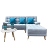 Combo Sofa Cama London Gris 200 cm, Mesa + OBSEQUIO: Cojines