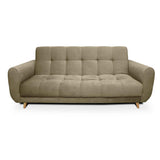 Sala Clic Clac Archer Camel 210 cm con Sofá de 3 Puestos y 2 Poltronas Reclinables - Combos Sala | Bylmo