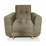 Sala Clic Clac Archer Camel 210 cm con Sofá de 3 Puestos y 2 Poltronas Reclinables - Combos Sala | Bylmo