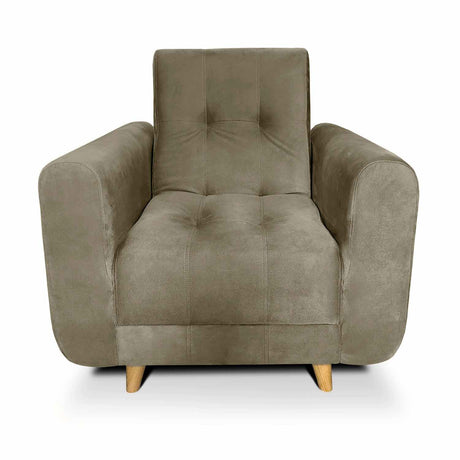 Sala Clic Clac Archer Camel 210 cm con Sofá de 3 Puestos y 2 Poltronas Reclinables - Combos Sala | Bylmo