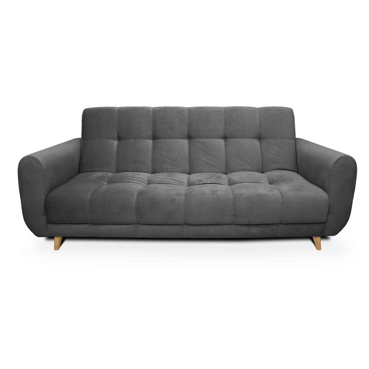 Sala Clic Clac Archer Gris 210 cm con Sofá de 3 Puestos y 2 Poltronas Reclinables - Combos Sala | Bylmo