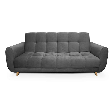 Sala Clic Clac Archer Gris 210 cm con Sofá de 3 Puestos y 2 Poltronas Reclinables - Combos Sala | Bylmo