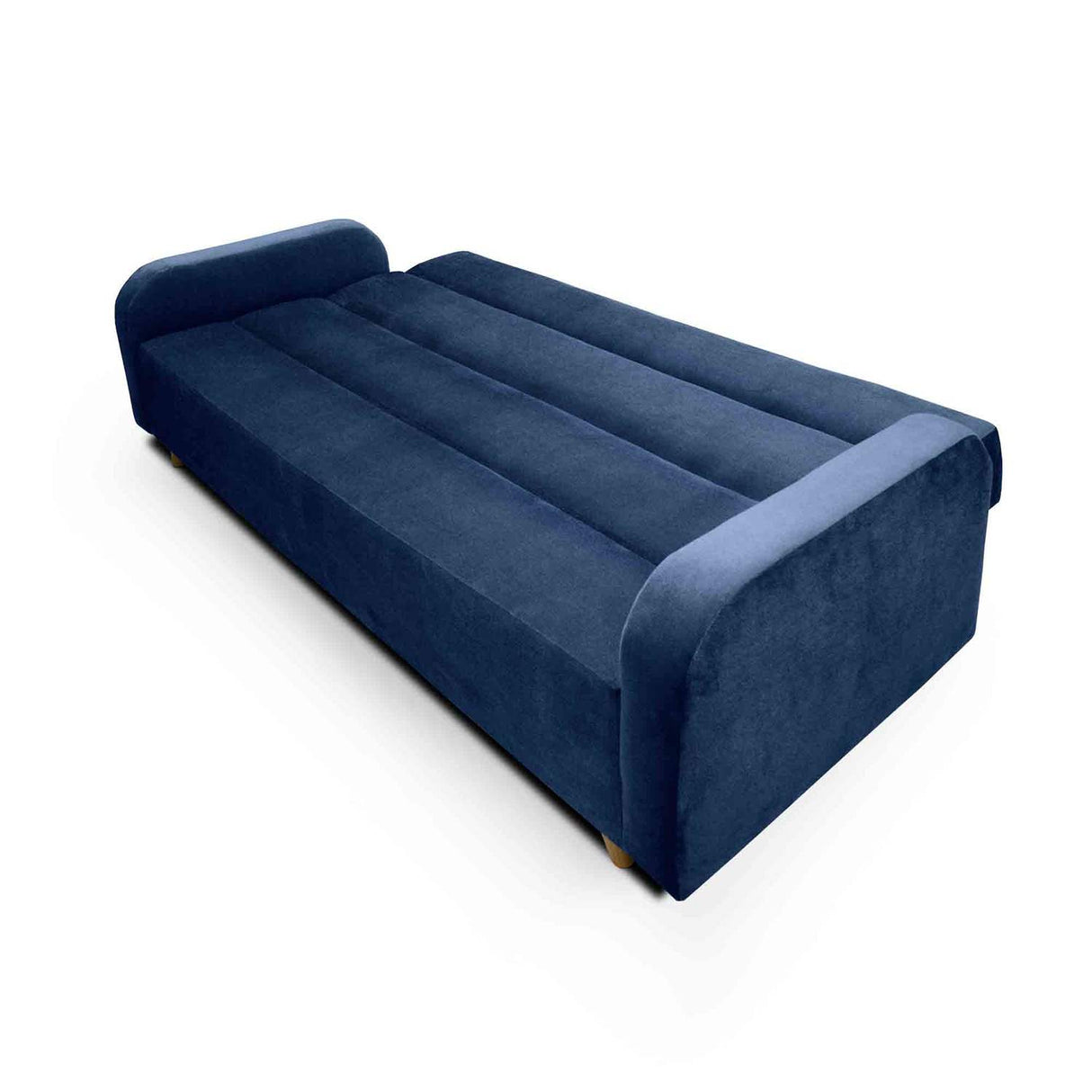 Sala Clic Clack Úngaro Azul 200 cm con Sofá de 3 Puestos y 2 Poltronas Reclinables - Combos Sala | Bylmo