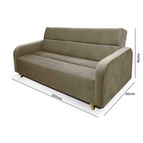 Sala Clic Clack Úngaro Camel 200 cm con Sofá de 3 Puestos y 2 Poltronas Reclinables - Combos Sala | Bylmo