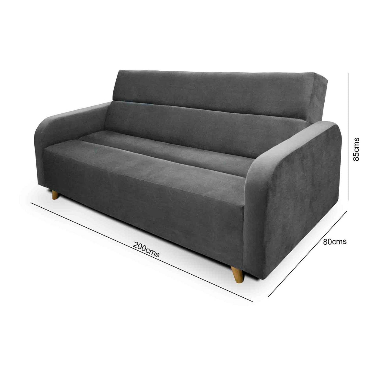 Sala Clic Clack Úngaro Gris 200 cm con Sofá de 3 Puestos y 2 Poltronas Reclinables - Combos Sala | Bylmo