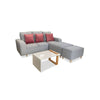 Combo Sofa, Mesa y Cojines Turquía Gris 190 cm + OBSEQUIO: Cojines