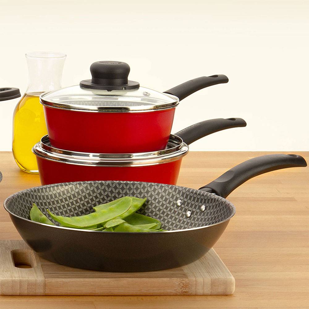 Sarten Basic Aluminio 20 cm Antiadherente Gris - Ollas y Sartenes | Bylmo