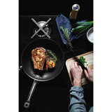 Sarten Professional Gris 32x8cm con Mango de Acero Inoxidable y con Revestimiento Antiadherente - Ollas y Sartenes | Bylmo