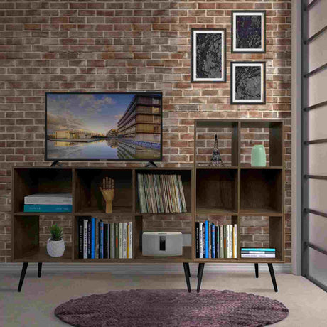 Set Biblioteca POP Madera 60 cm Horizontal y Vertical - Bibliotecas y Estanterías | Bylmo