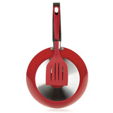 Set Hervidor Aluminio 20 cm con Set de Sarténes wok Basic 45 cm y Aspiración 39 cm Rojo - Ollas y Sartenes | Bylmo