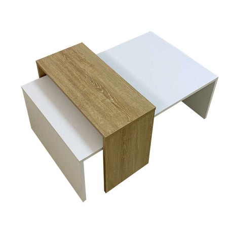 Mesa Frida Vienes y Blanco 45 cm Rectangular - Mesas | Bylmo