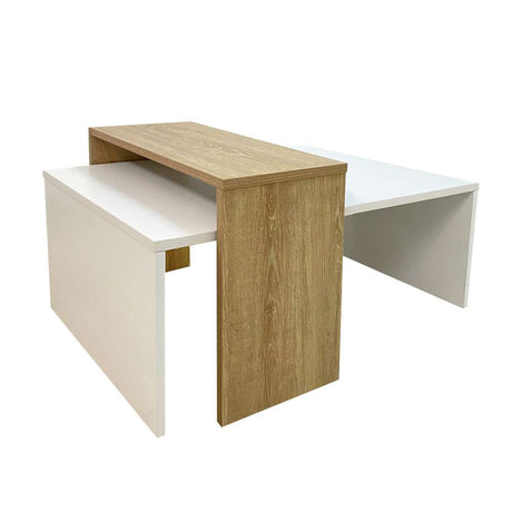 Mesa Frida Vienes y Blanco 45 cm Rectangular - Mesas | Bylmo